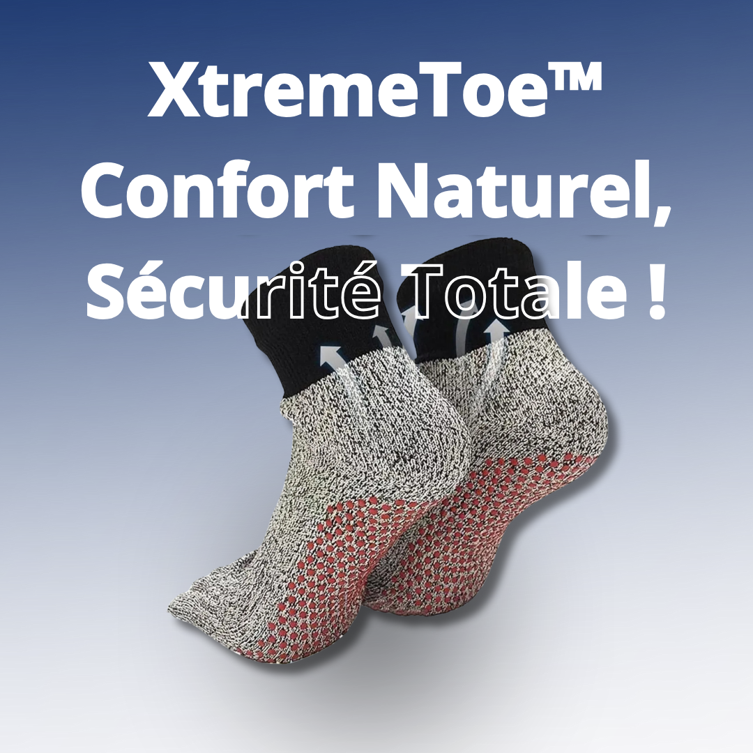 Chaussettes - XtremeToe︱Protection Ultra-Résistantes , Anti-Coupure, Antidérapantes